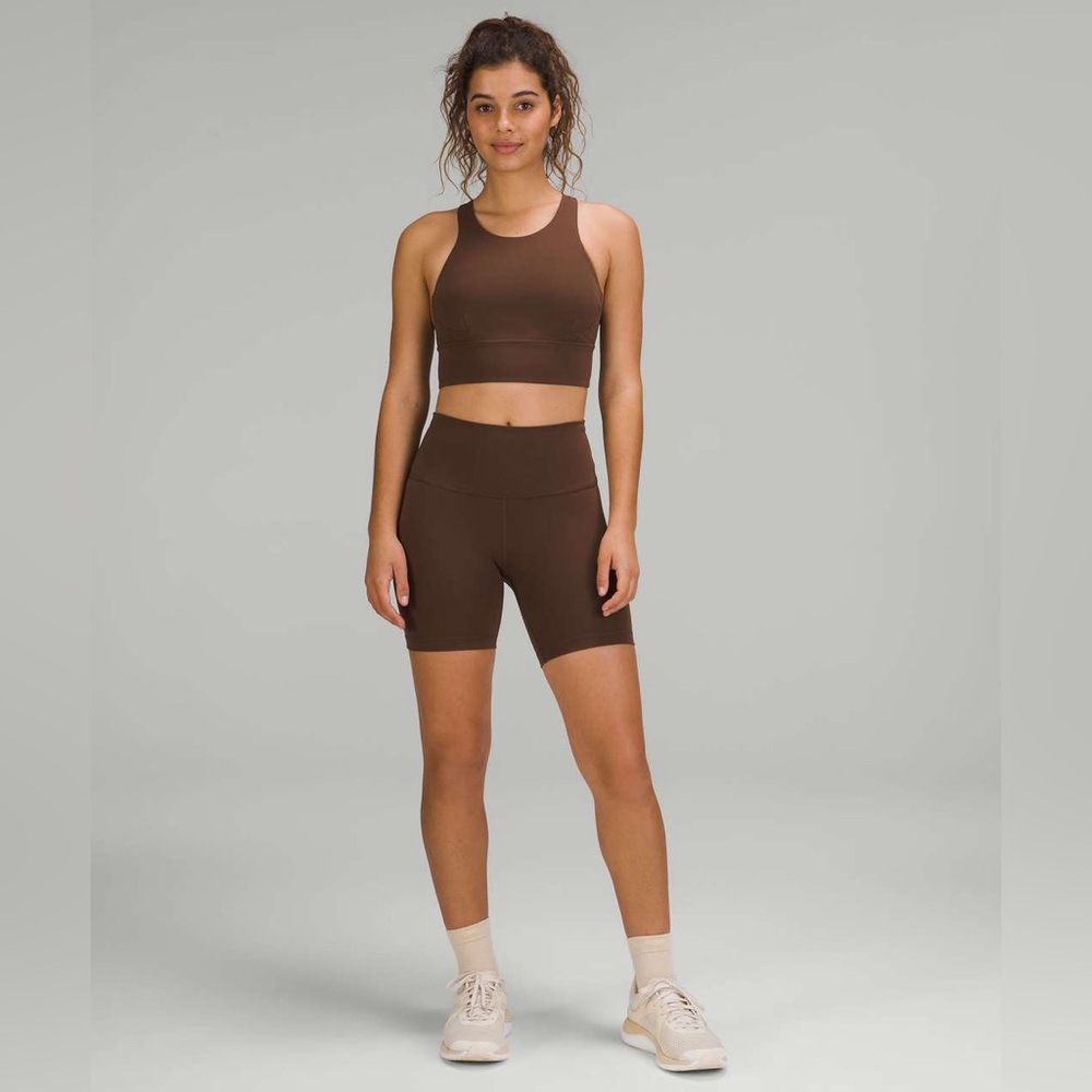 Lululemon Wunder Train High Rise Short 8" size 4 Java